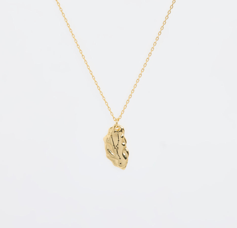Adolfo Dominguez - Gold Tone Leaf Pendant Necklace