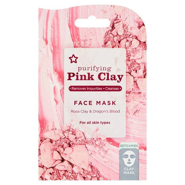Superdrug - Pack of 5 Pink Clay Mask 15ml each